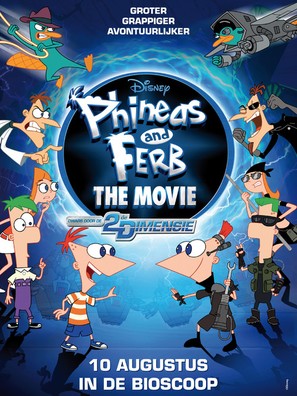 Phineas and Ferb: Across the Second Dimension - Dutch Movie Poster (thumbnail)