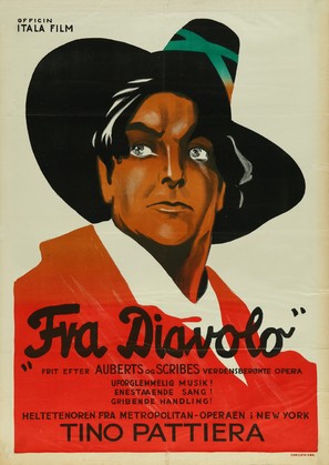 Fra Diavolo - Danish Movie Poster (thumbnail)