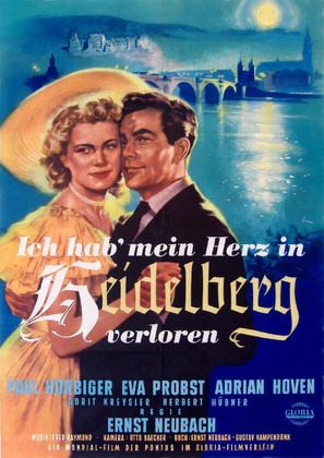Ich hab&#039; mein Herz in Heidelberg verloren - German Movie Poster (thumbnail)
