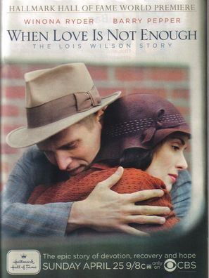 When Love Is Not Enough: The Lois Wilson Story - Movie Poster (thumbnail)