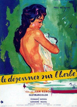 Le d&eacute;jeuner sur l&#039;herbe - French Movie Poster (thumbnail)