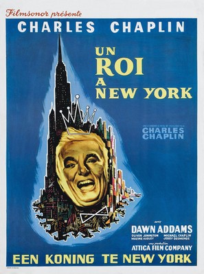 A King in New York - Belgian Movie Poster (thumbnail)