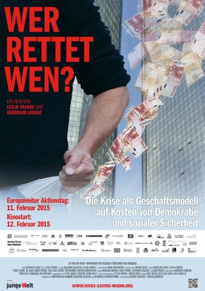 Wer rettet wen? - Die Krise als Gesch&auml;ftsmodell auf Kosten von Demokratie und sozialer Sicherheit - German Movie Poster (thumbnail)