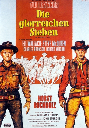 The Magnificent Seven - German Movie Poster (thumbnail)