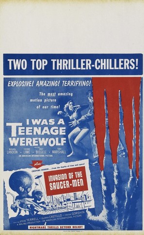 I Was a Teenage Werewolf - Combo movie poster (thumbnail)