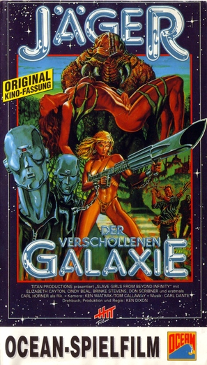 Slave Girls from Beyond Infinity - German VHS movie cover (thumbnail)