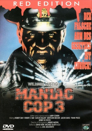 Maniac Cop 3: Badge of Silence - German DVD movie cover (thumbnail)