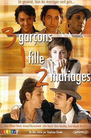 3 gar&ccedil;ons, 1 fille, 2 mariages - French Movie Poster (thumbnail)