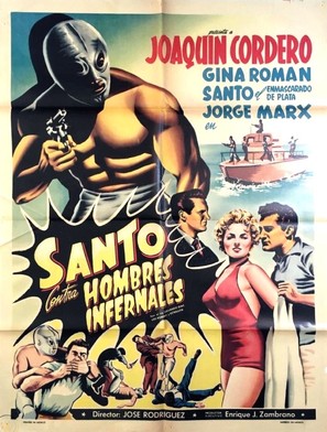 Santo contra hombres infernales - Mexican Movie Poster (thumbnail)