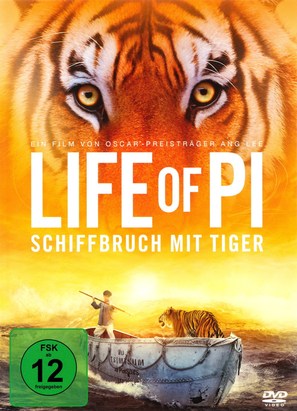 Life of Pi - German DVD movie cover (thumbnail)