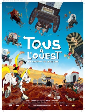 Tous &agrave; l&#039;Ouest: Une nouvelle aventure de Lucky Luke - French Movie Poster (thumbnail)