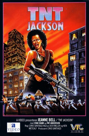 TNT Jackson - Norwegian VHS movie cover (thumbnail)