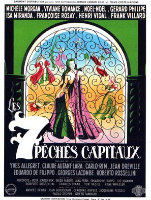 Sept p&egrave;ch&egrave;s capitaux, Les - French Movie Poster (thumbnail)