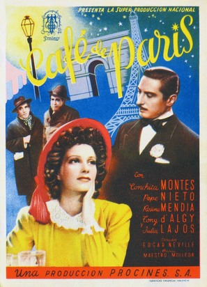 Caf&eacute; de Par&iacute;s - Spanish Movie Poster (thumbnail)