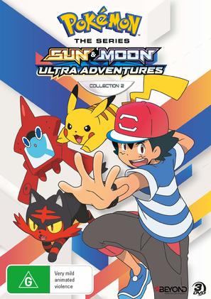 &quot;Pok&eacute;mon: Sun &amp; Moon Ultra Adventures&quot; - Australian DVD movie cover (thumbnail)