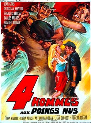 Quatre hommes aux poings nus - French Movie Poster (thumbnail)