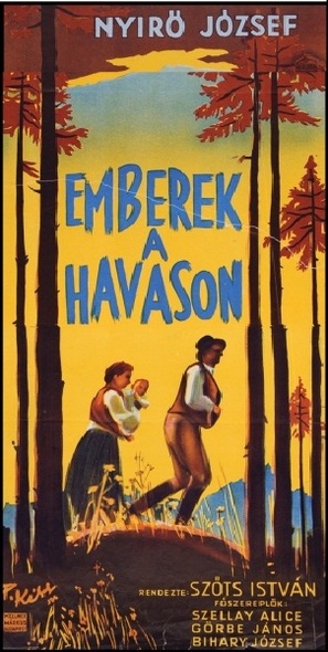 Emberek a havason - Hungarian Movie Poster (thumbnail)