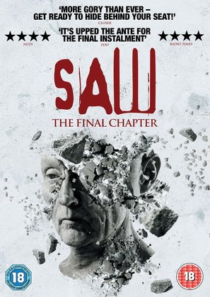 Saw 3D - British DVD movie cover (thumbnail)