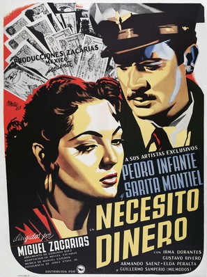 Necesito dinero - Mexican Movie Poster (thumbnail)
