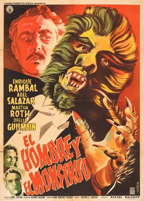 El hombre y el monstruo - Mexican Movie Poster (thumbnail)