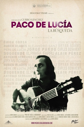Paco de Luc&iacute;a: la b&uacute;squeda - Spanish Movie Poster (thumbnail)