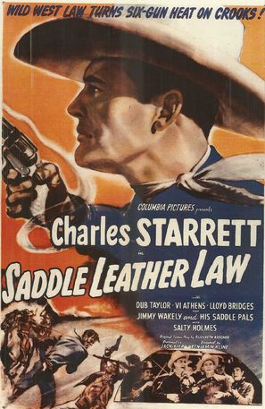 Saddle Leather Law - Movie Poster (thumbnail)