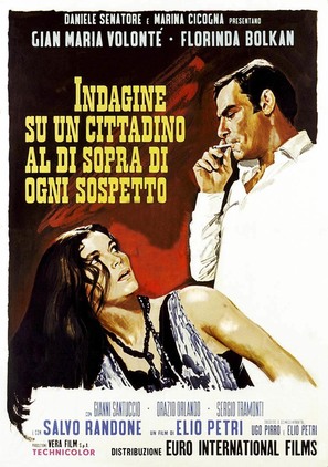 Indagine su un cittadino al di sopra di ogni sospetto - Italian Movie Poster (thumbnail)