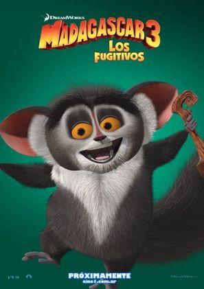 Madagascar 3: Europe&#039;s Most Wanted - Argentinian Movie Poster (thumbnail)