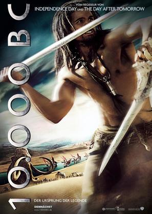 10,000 BC - German Movie Poster (thumbnail)