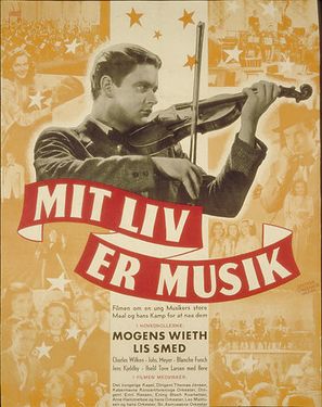 Mit liv er musik - Danish Movie Poster (thumbnail)