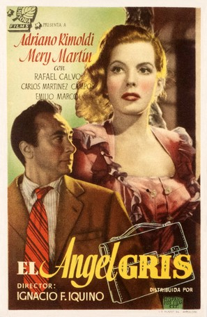 El &aacute;ngel gris - Spanish Movie Poster (thumbnail)