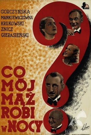 Co m&oacute;j maz robi w nocy - Polish Movie Poster (thumbnail)