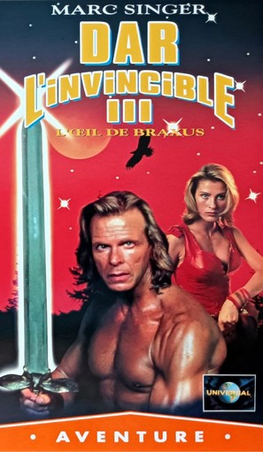 Beastmaster: The Eye of Braxus - French VHS movie cover (thumbnail)