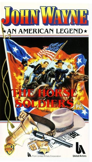 The Horse Soldiers - British VHS movie cover (thumbnail)