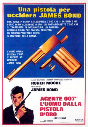 The Man With The Golden Gun - Italian Movie Poster (thumbnail)