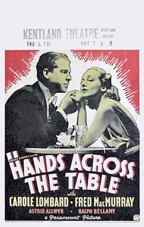 Hands Across the Table - Theatrical movie poster (thumbnail)
