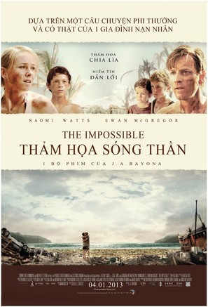 Lo imposible - Vietnamese Movie Poster (thumbnail)