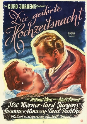 Die gest&ouml;rte Hochzeitsnacht - German Movie Poster (thumbnail)
