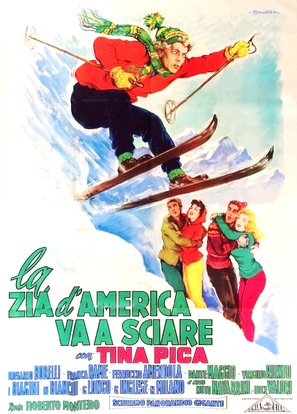 Zia d&#039;America va a sciare, La - Italian Movie Poster (thumbnail)