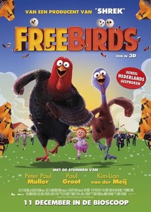 Free Birds - Dutch Movie Poster (thumbnail)