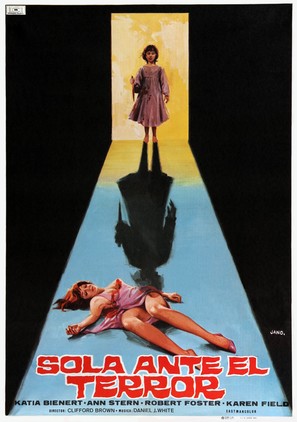 Sola ante el terror - Spanish Movie Poster (thumbnail)