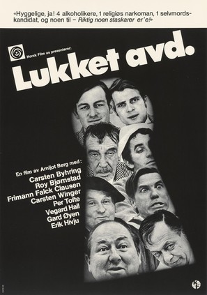 Lukket avdeling - Norwegian Movie Poster (thumbnail)