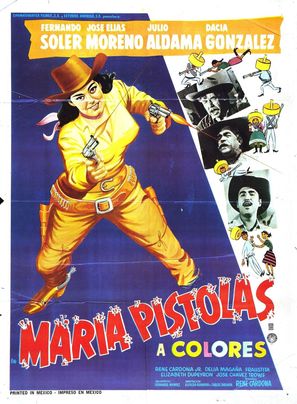 Mar&iacute;a Pistolas - Mexican Movie Poster (thumbnail)