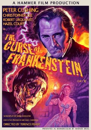 The Curse of Frankenstein - British poster (thumbnail)