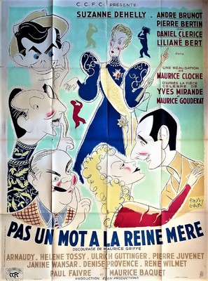 Pas un mot &agrave; la reine m&egrave;re - French Movie Poster (thumbnail)