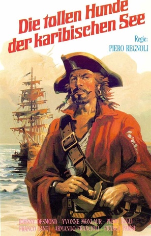 Lo sparviero dei Caraibi - German VHS movie cover (thumbnail)