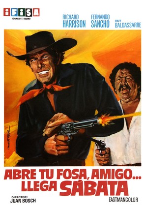 Abre tu fosa, amigo, llega S&aacute;bata... - Spanish Movie Poster (thumbnail)