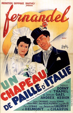 Un chapeau de paille d&#039;Italie - French Movie Poster (thumbnail)