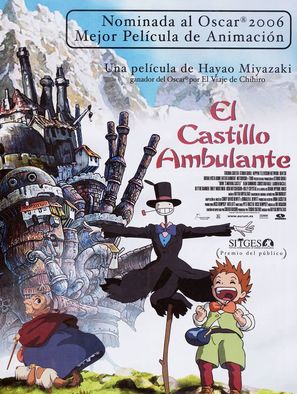 Hauru no Ugoku Shiro - Spanish Movie Poster (thumbnail)