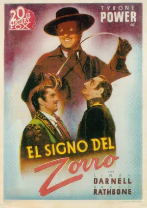 The Mark of Zorro - Spanish Movie Poster (thumbnail)